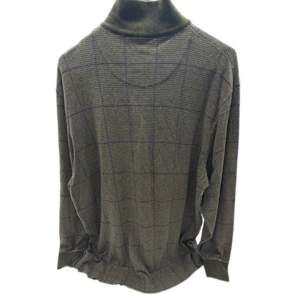 Ralph Lauren Polo Golf Pullover Men's XL 1/4-Zip Houndstooth Windowpane